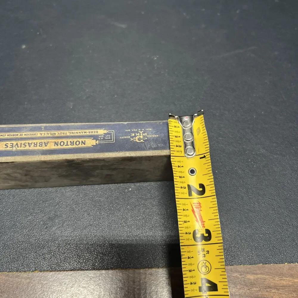 Lily White Washita Norton Abrasives Stone Sharpening Oilstone Vintage Whetstone